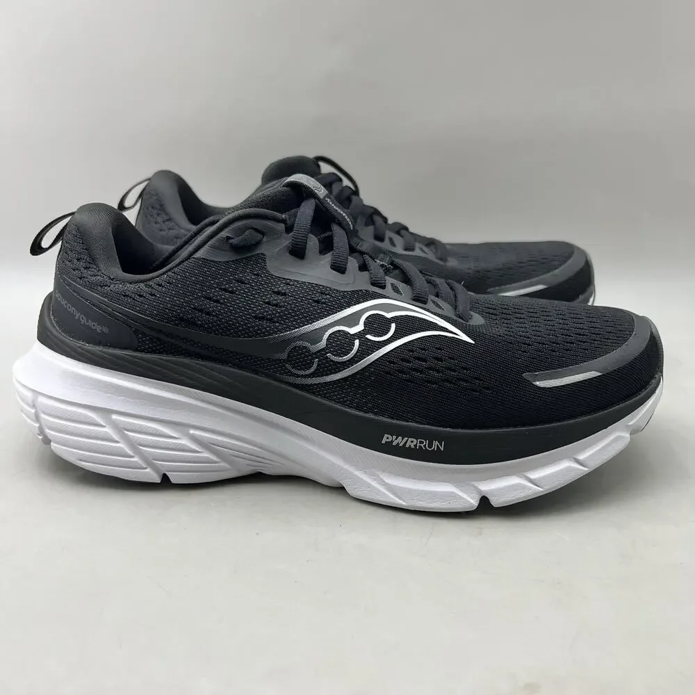 Saucony Guide 18 Running Shoes Women Size 8.5 Black Mesh Comfort Cushion Sneaker